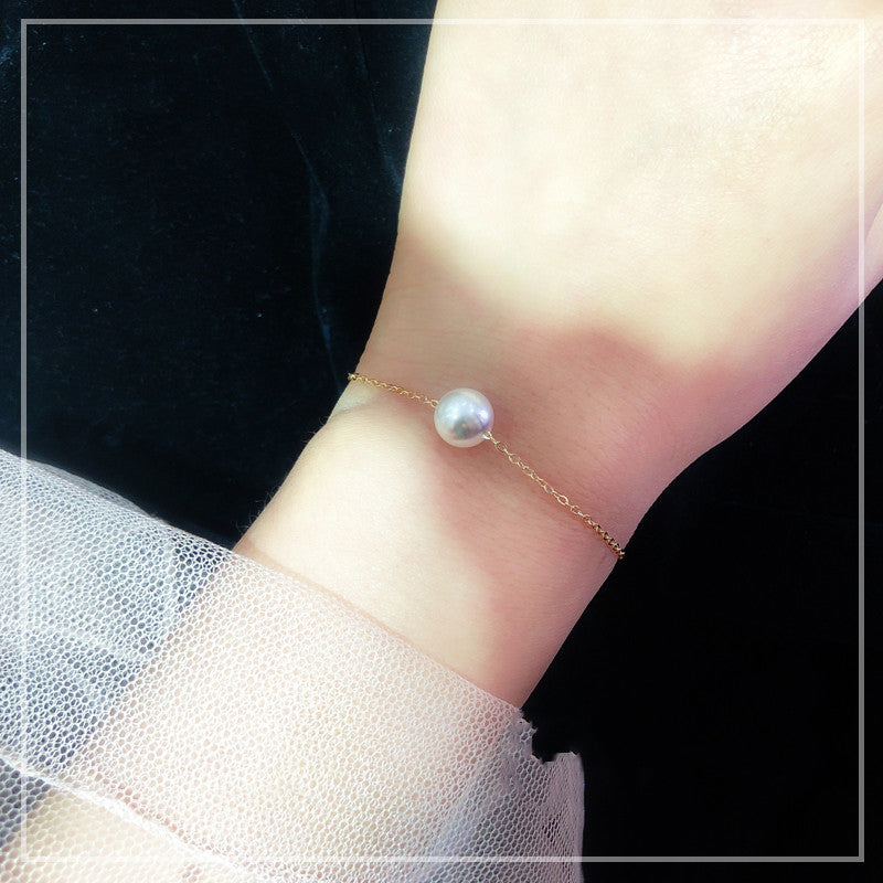 Flawless Bulb Akoya Sea Pearl Bracelet