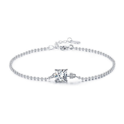 Inlaid Diamond Bracelet S925 Sterling Silver