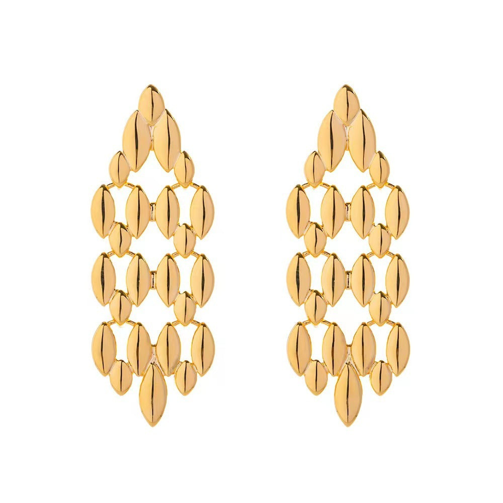 Vintage Woven Chain Earrings