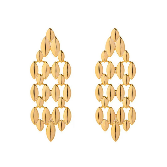 Vintage Woven Chain Earrings