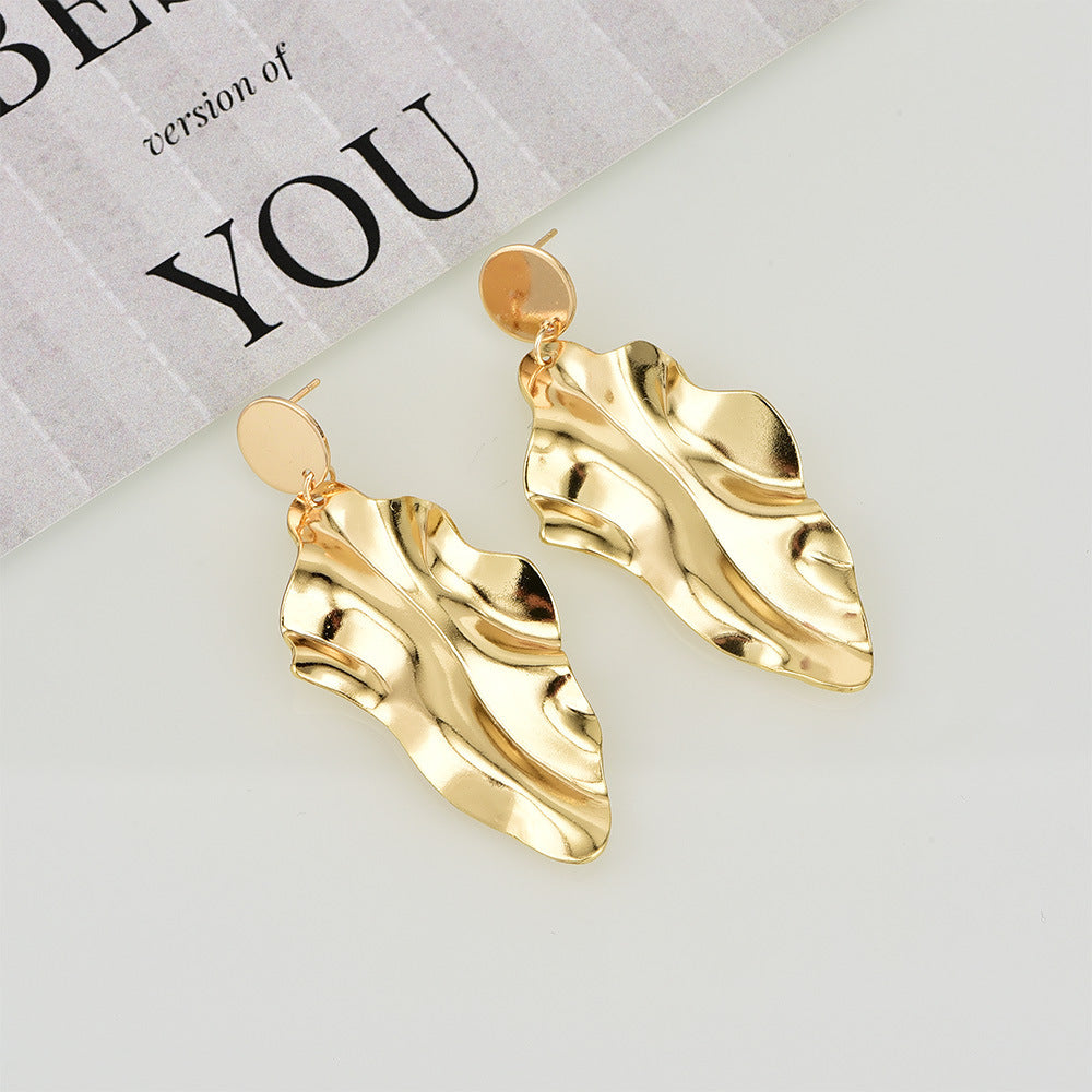 Gold Flake Earring