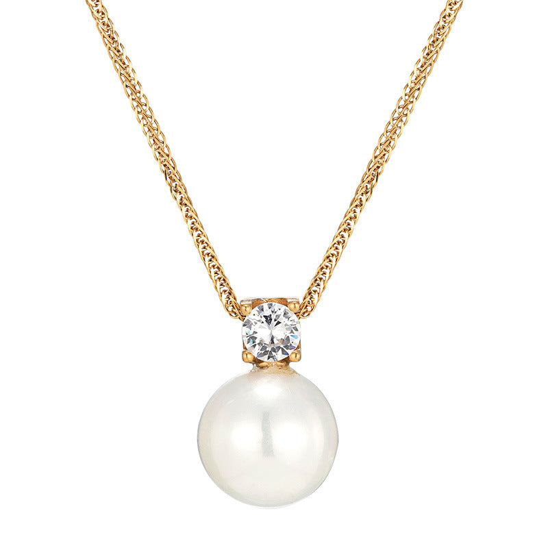 Women's Casual Versatile Pearl Pendant Necklace