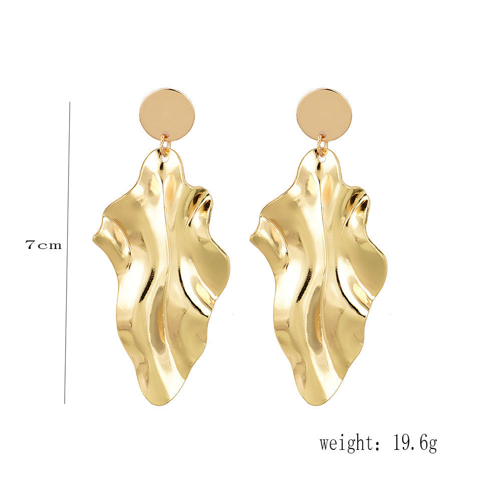 Gold Flake Earring