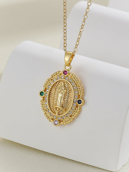 Personality Design Micro Inlaid Zircon Color Necklace