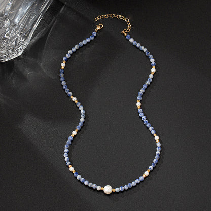 Emperor Lapis Lazuli Classic Popular Clavicle Chain