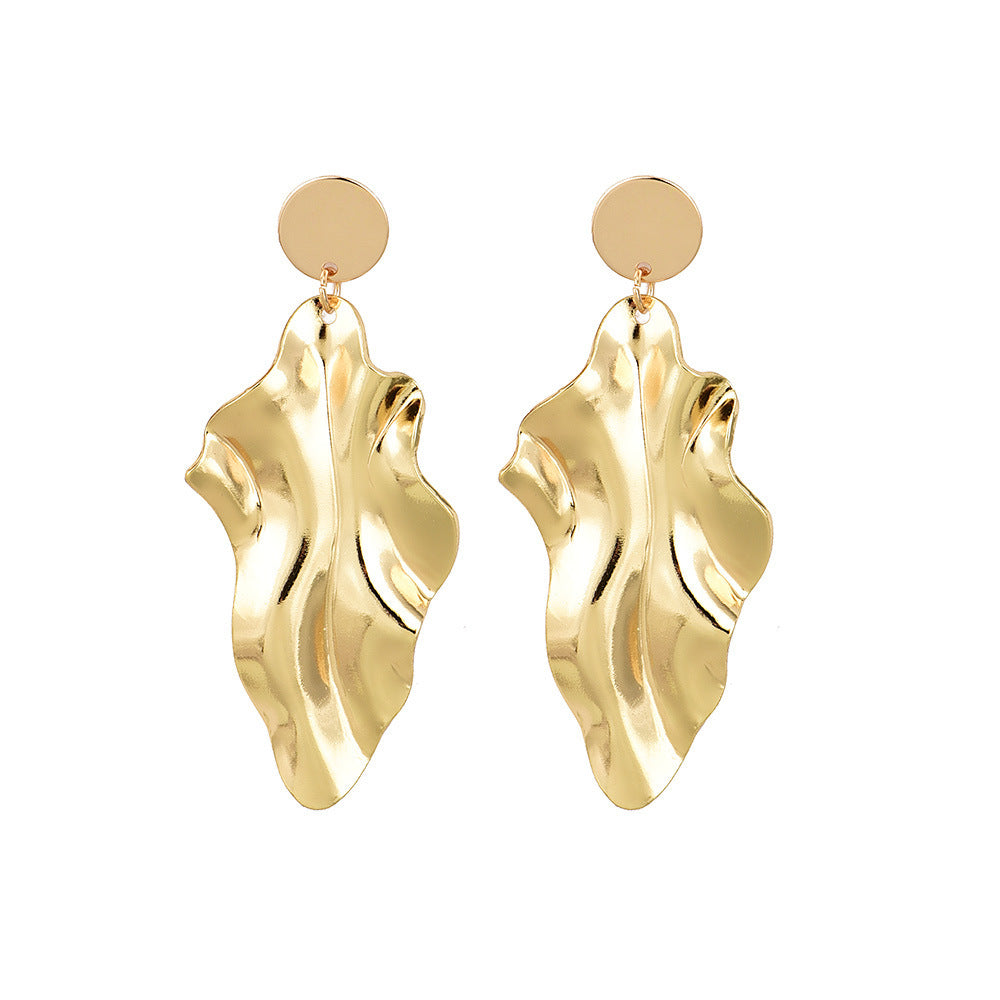 Gold Flake Earring