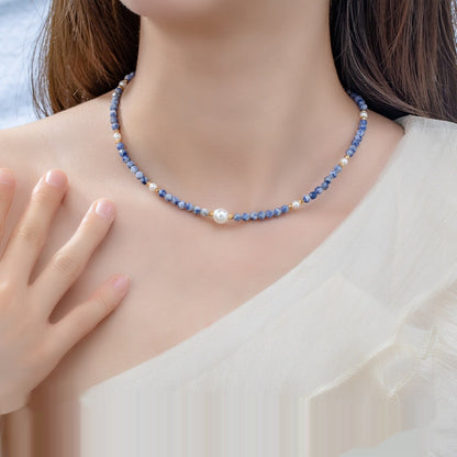 Emperor Lapis Lazuli Classic Popular Clavicle Chain