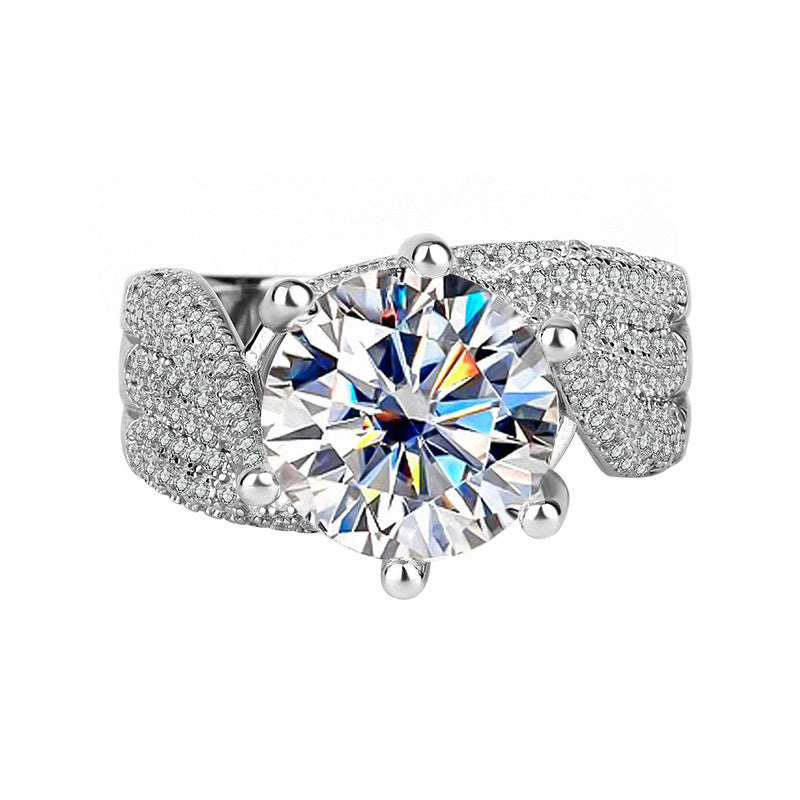 Moissanite Diamond 925 Sterling Silver Ring