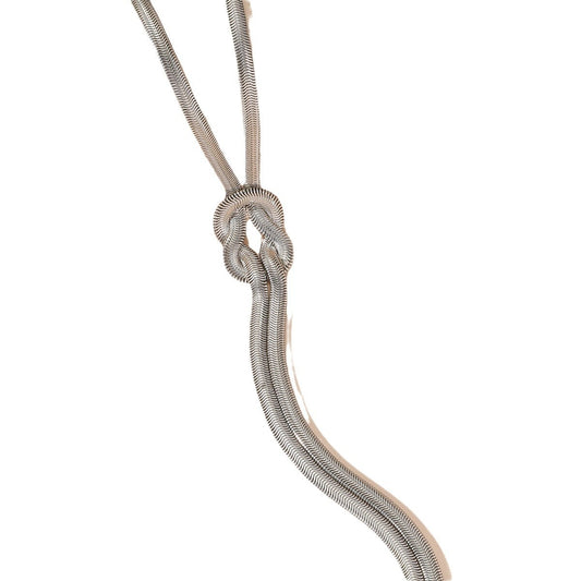 Fashion Simple Long Snake Bone Chain Necklace