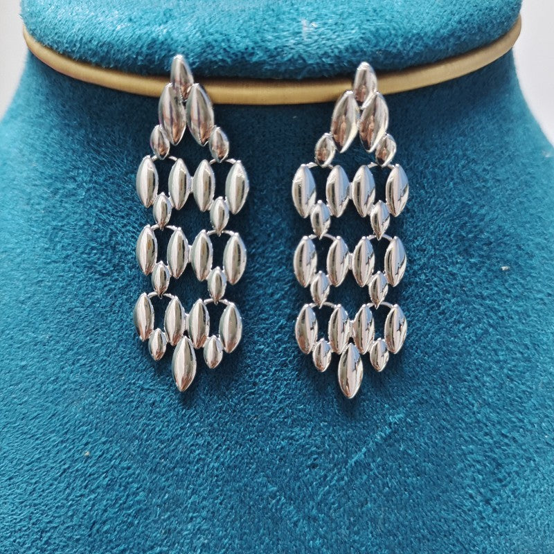 Vintage Woven Chain Earrings