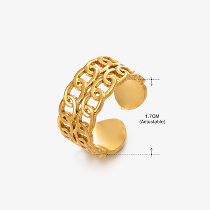 Women's Retro Stainless Steel Shaped Ring