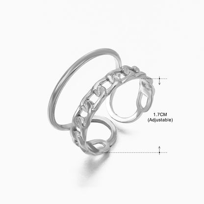 Women's Retro Stainless Steel Shaped Ring