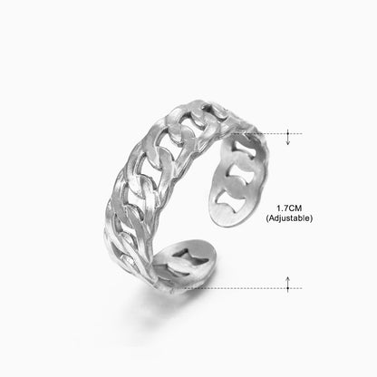 Women's Retro Stainless Steel Shaped Ring