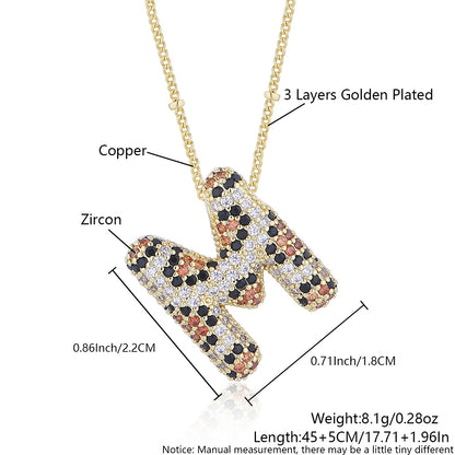 Leopard Print Fashion English Letter Necklace For Women