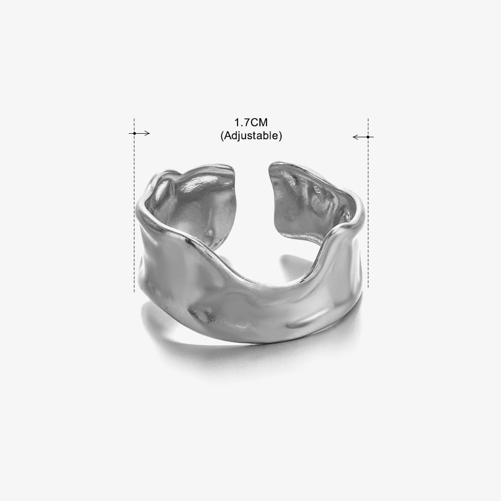 Women's Retro Stainless Steel Shaped Ring