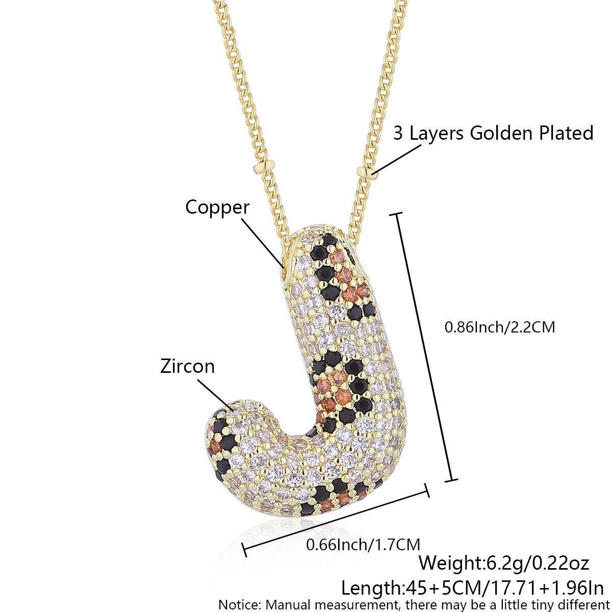 Leopard Print Fashion English Letter Necklace For Women