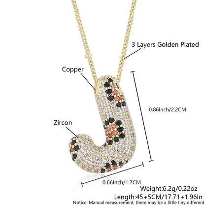 Leopard Print Fashion English Letter Necklace For Women