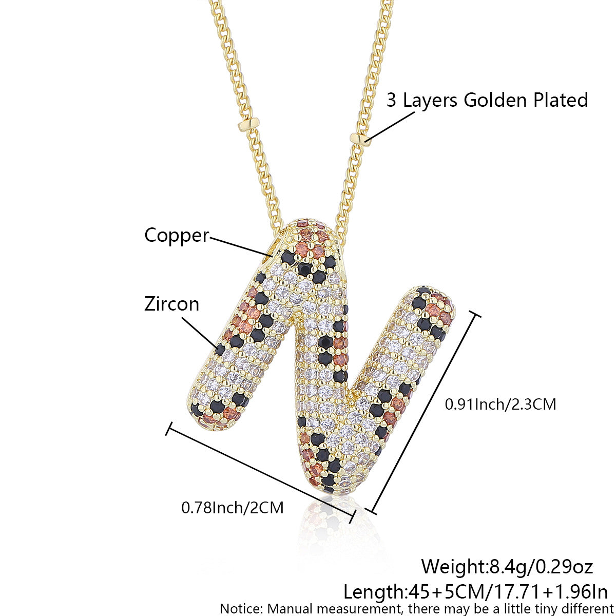 Leopard Print Fashion English Letter Necklace For Women