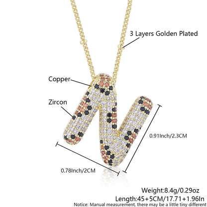 Leopard Print Fashion English Letter Necklace For Women