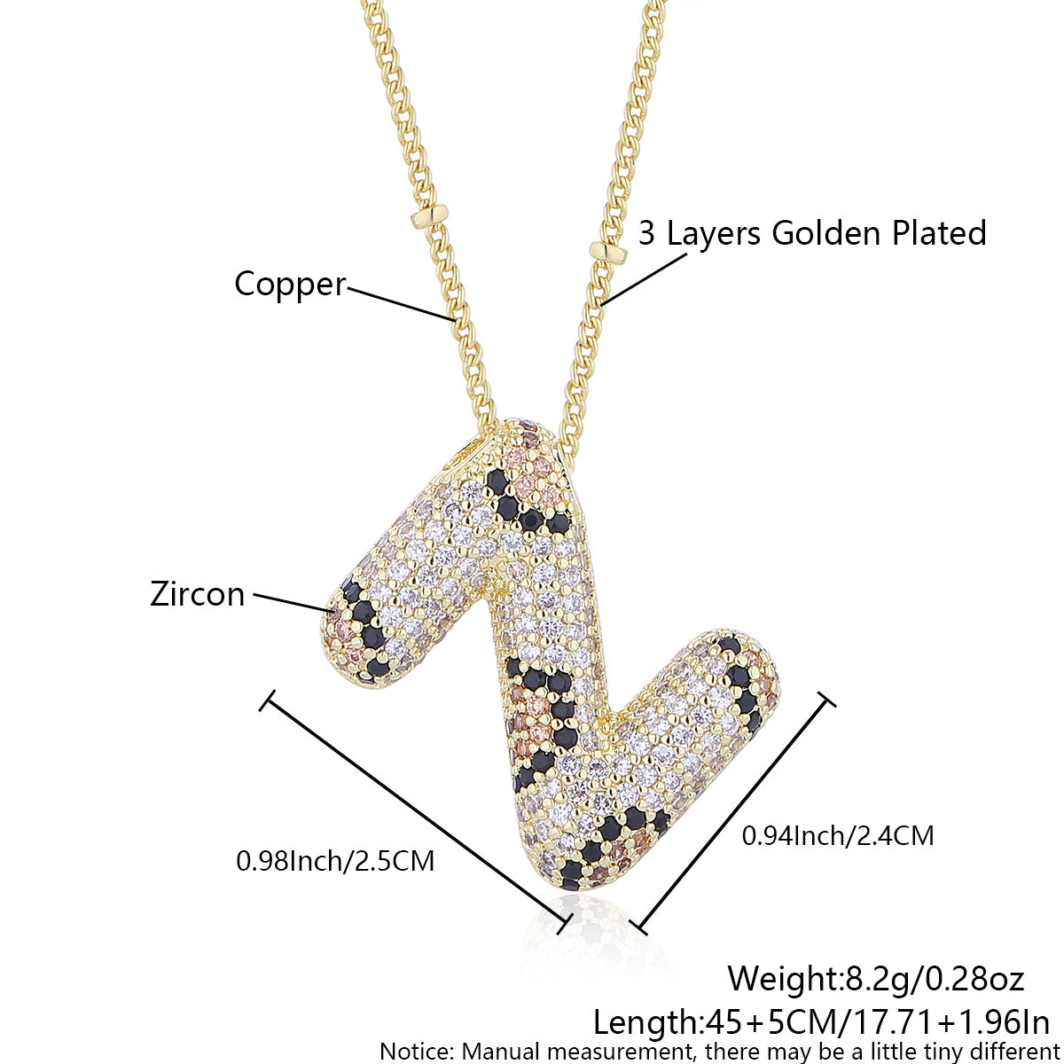 Leopard Print Fashion English Letter Necklace For Women