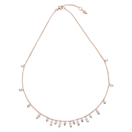 Tassel High Carbon Diamond  Necklace