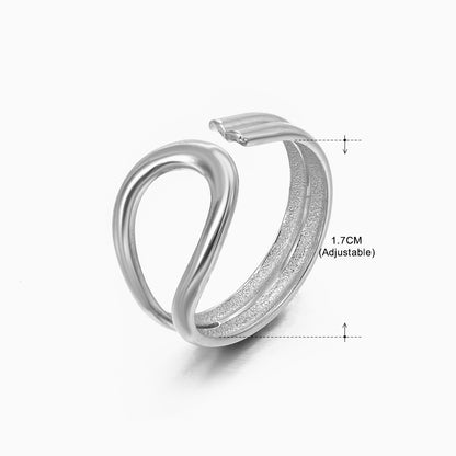 Women's Retro Stainless Steel Shaped Ring