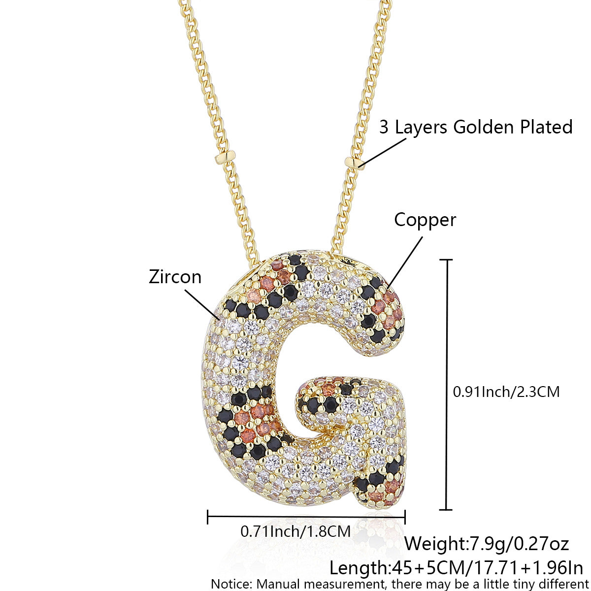 Leopard Print Fashion English Letter Necklace For Women