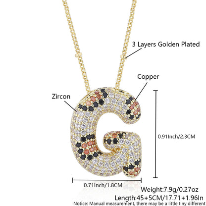 Leopard Print Fashion English Letter Necklace For Women