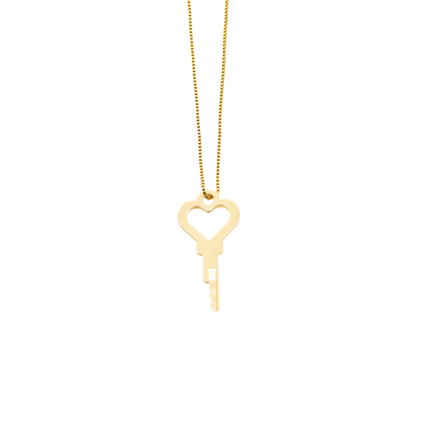 Creative Heart-shaped Golden Lock Key