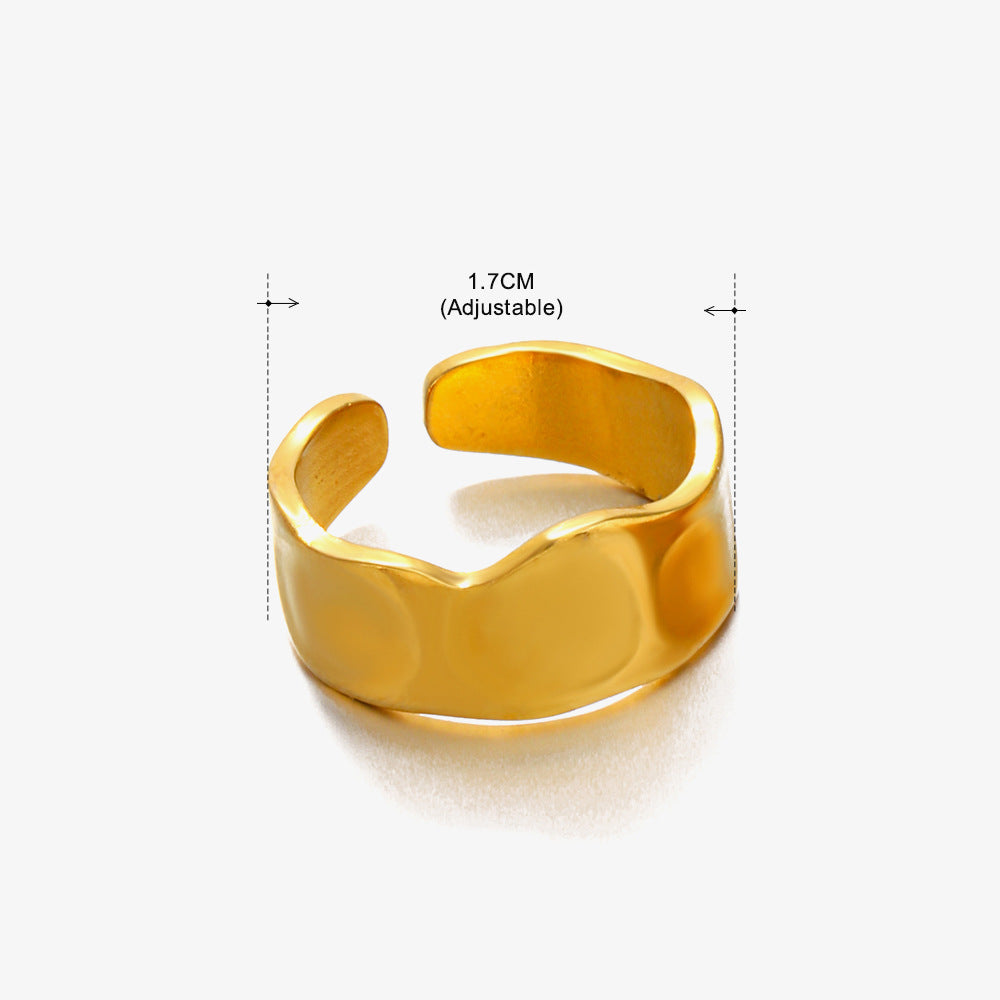 Women's Retro Stainless Steel Shaped Ring