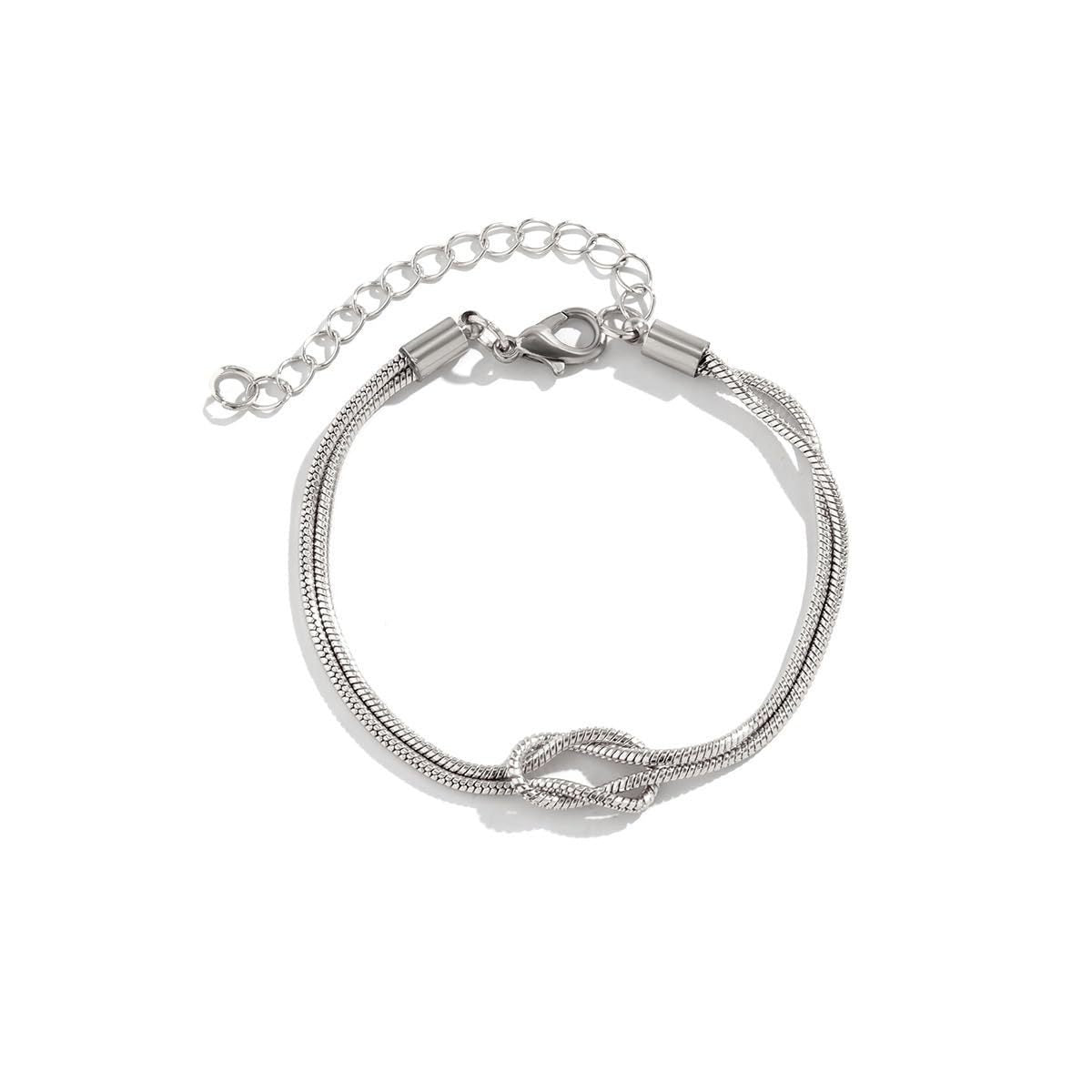 Twist Bracelet Heart Knot