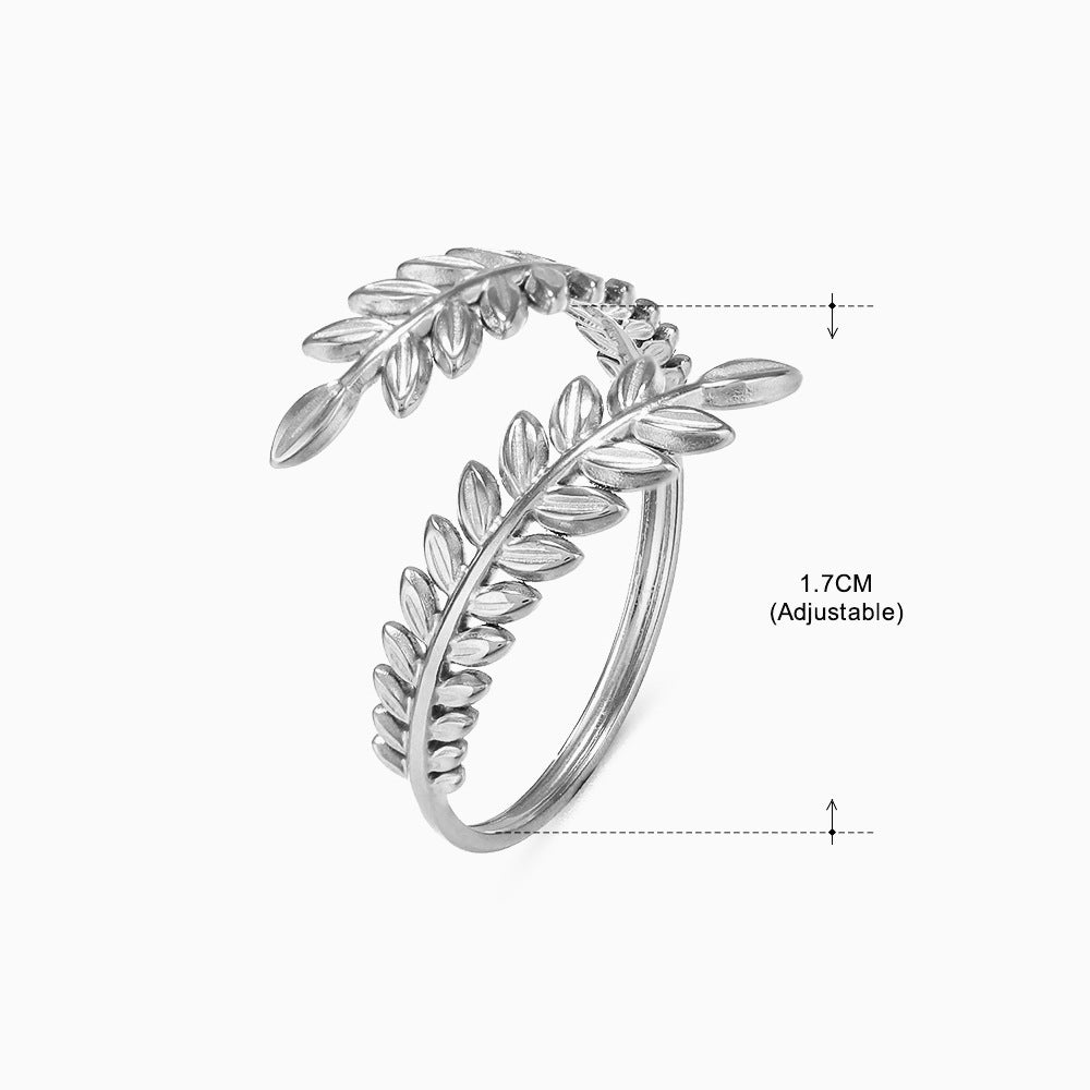 Women's Retro Stainless Steel Shaped Ring