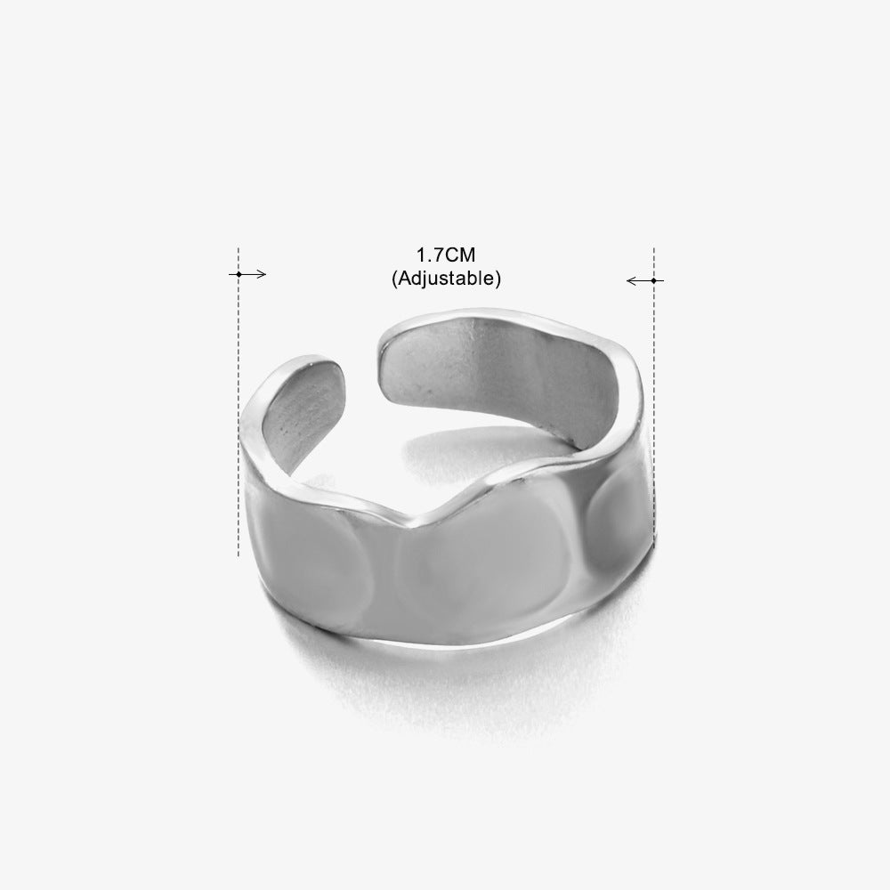 Women's Retro Stainless Steel Shaped Ring