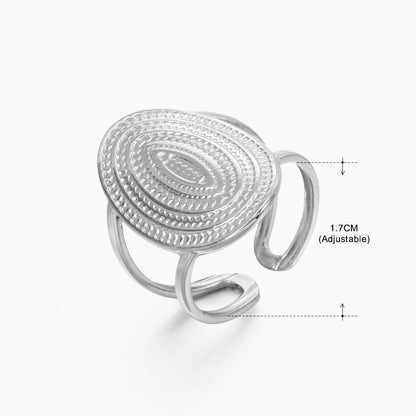 Women's Retro Stainless Steel Shaped Ring