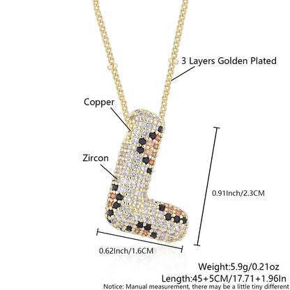 Leopard Print Fashion English Letter Necklace For Women