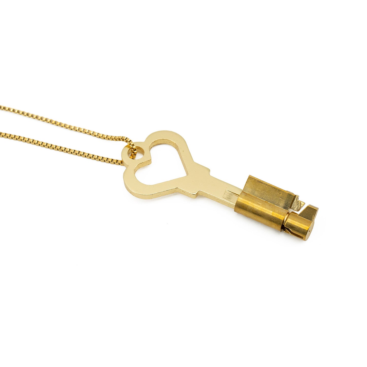 Creative Heart-shaped Golden Lock Key