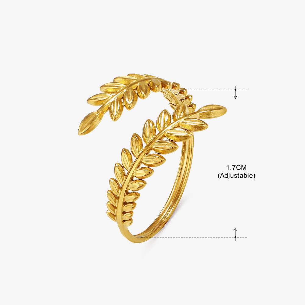 Women's Retro Stainless Steel Shaped Ring