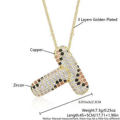 Leopard Print Fashion English Letter Necklace For Women