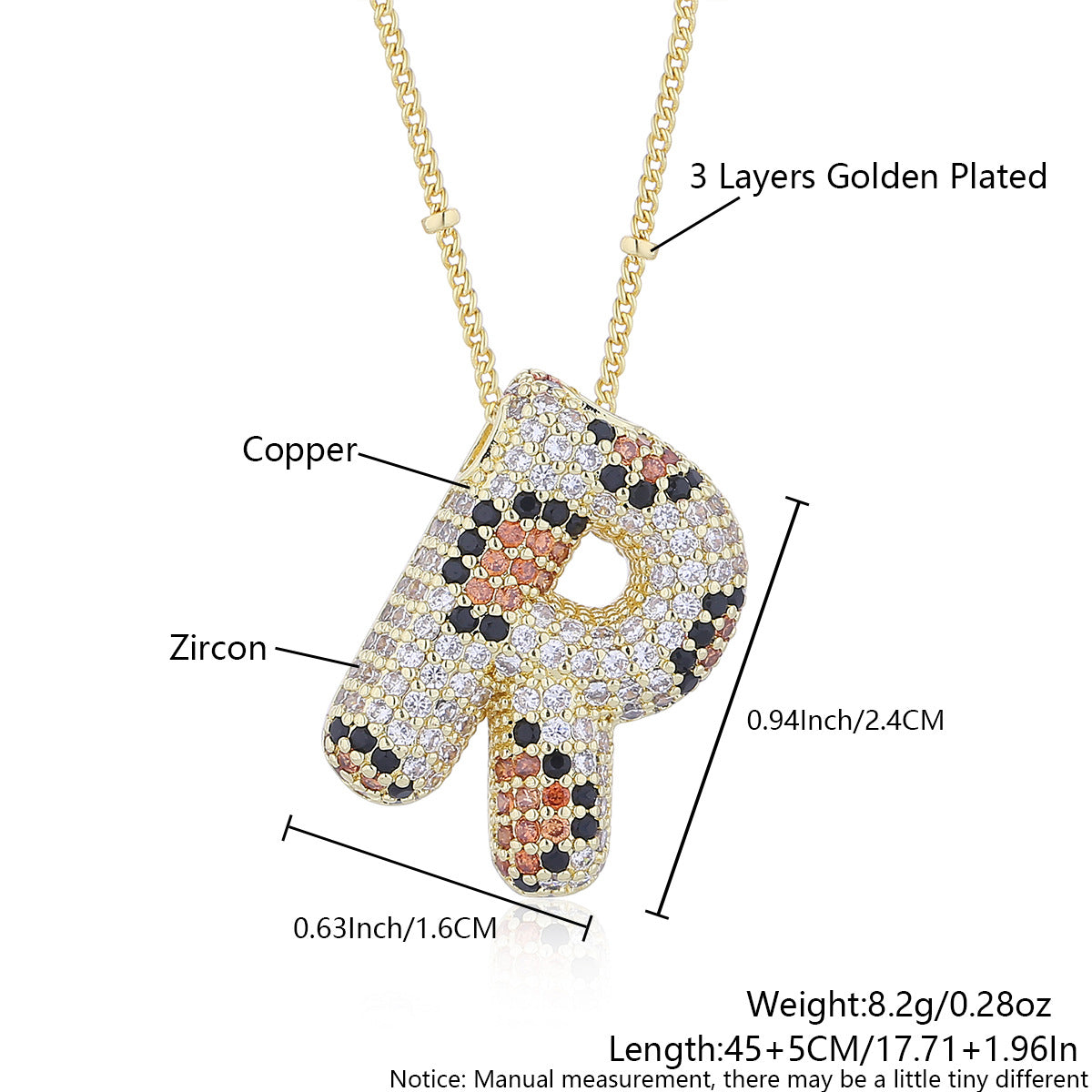 Leopard Print Fashion English Letter Necklace For Women