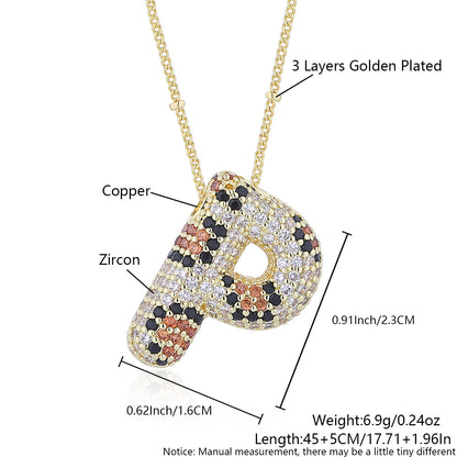 Leopard Print Fashion English Letter Necklace For Women