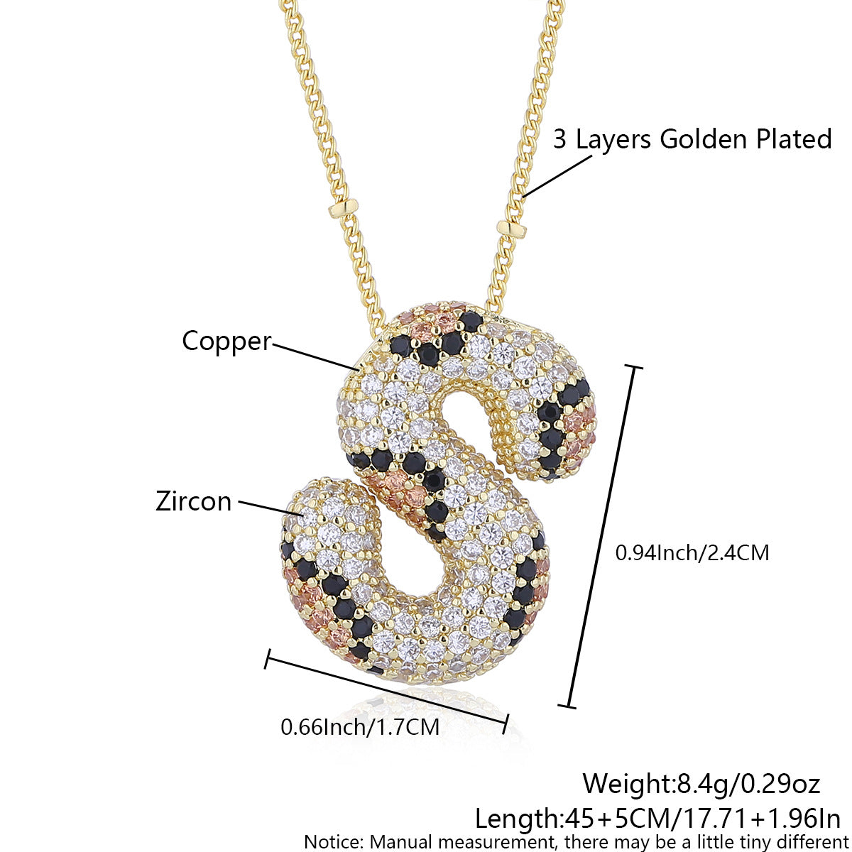 Leopard Print Fashion English Letter Necklace For Women