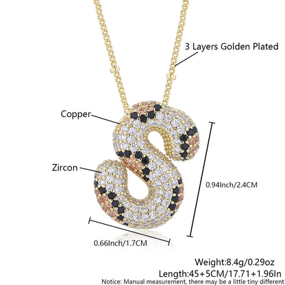 Leopard Print Fashion English Letter Necklace For Women