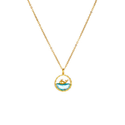 Women's Fashion Whale Pendant Clavicle Chain