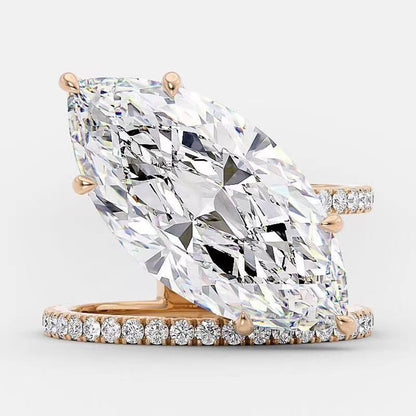 Fashion Splendid Diamond Leaves Ring