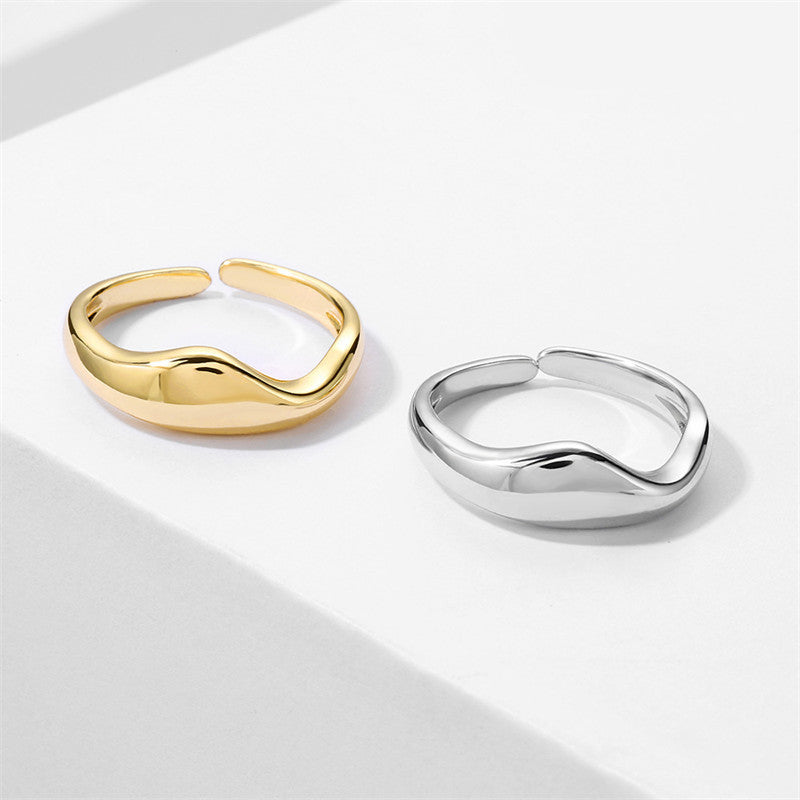 Design Simple Opening Adjustable Ring For Women