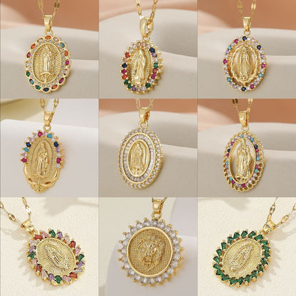 Personality Design Micro Inlaid Zircon Color Necklace