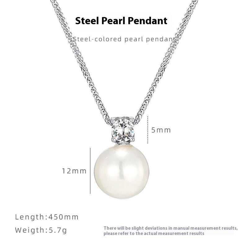 Women's Casual Versatile Pearl Pendant Necklace